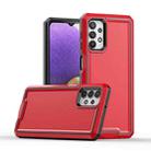 For Samsung Galaxy A32 5G Armour Two-color TPU + PC Phone Case(Red+Black) - 1