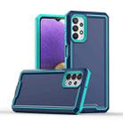 For Samsung Galaxy A32 5G Armour Two-color TPU + PC Phone Case(Blue+Sky Blue) - 1