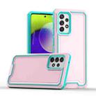 For Samsung Galaxy A72 4G / 5G Armour Two-color TPU + PC Phone Case(Pink+Blue) - 1