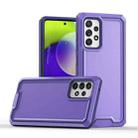 For Samsung Galaxy A72 4G / 5G Armour Two-color TPU + PC Phone Case(Purple) - 1