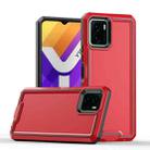 For vivo Y15s 2021 / Y15a / Y01  4G Armour Two-color TPU + PC Phone Case(Red+Black) - 1