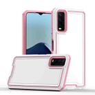 For vivo Y20 / Y20i / Y20s / Y12s Armour Two-color TPU + PC Phone Case(White+Pink) - 1