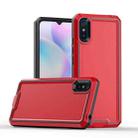 For Xiaomi Redmi 9A Armour Two-color TPU + PC Phone Case(Red+Black) - 1