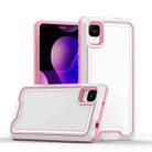 For TCL ION z Armour Two-color TPU + PC Phone Case(White+Pink) - 1