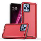 For T-Mobile Revvl 6 5G Armour Two-color TPU + PC Phone Case(Red+Black) - 1