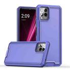 For T-Mobile Revvl 6 Pro 5G Armour Two-color TPU + PC Phone Case(Purple) - 1