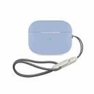 For AirPods Pro 2 Earphone Silicone Protective Case(Light Blue) - 1