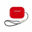 For AirPods Pro 2 Earphone Silicone Protective Case(Red) - 1