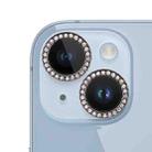 For iPhone 14 9H Point Drill Camera Lens Film Protector Circle(Black) - 1