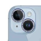 For iPhone 14 Plus 9H Point Drill Camera Lens Film Protector Circle(Blue) - 1