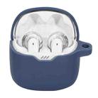 For JBL Tune Flex Earphone Silicone Protective Case(Dark Blue) - 1