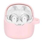 For JBL Tune Flex Earphone Silicone Protective Case(Pink) - 1