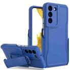 For Samsung Galaxy S23 5G Explorer Series Back Clip Holder PC Phone Case(Blue) - 1