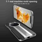 For Huawei Mate 50 Carbon Fiber Texture Frosted Phone Case(Silver) - 6