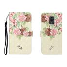 For Xiaomi Redmi Note 9 Pro 3D Colored Drawing Horizontal Flip Leather Case with Holder & Card Slot & Wallet(Big Flower Butterfly) - 1