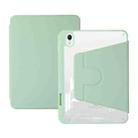 For iPad mini 6 Acrylic Rotatable Holder Tablet Leather Case(Green) - 1