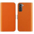 For Samsung Galaxy S23+ 5G Candy Color Litchi Texture Leather Phone Case(Orange) - 1