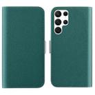 For Samsung Galaxy S23 Ultra 5G Candy Color Litchi Texture Leather Phone Case(Dark Green) - 1