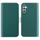 For Samsung Galaxy A14 5G Candy Color Litchi Texture Leather Phone Case(Dark Green) - 1