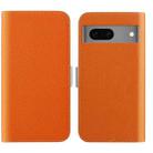 For Google Pixel 7 Candy Color Litchi Texture Leather Phone Case(Orange) - 1