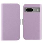 For Google Pixel 7 Candy Color Litchi Texture Leather Phone Case(Light Purple) - 1