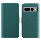 For Google Pixel 7 Pro Candy Color Litchi Texture Leather Phone Case(Dark Green) - 1