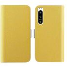 For Sony Xperia 5 IV Candy Color Litchi Texture Leather Phone Case(Yellow) - 1