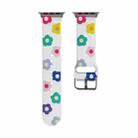 Breathable TPU Watch Band For Apple Watch Series 8&7 41mm / SE 2&6&SE&5&4 40mm / 3&2&1 38mm(Flowers) - 4