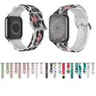 Breathable TPU Watch Band For Apple Watch Series 8&7 41mm / SE 2&6&SE&5&4 40mm / 3&2&1 38mm(Flowers) - 6