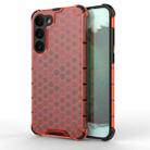 For Samsung Galaxy S23+ 5G Shockproof Honeycomb PC + TPU Protective Phone Case(Red) - 1