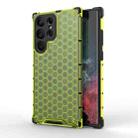 For Samsung Galaxy S23 Ultra 5G Shockproof Honeycomb PC + TPU Protective Phone Case(Green) - 1
