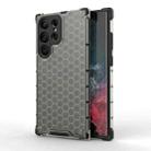 For Samsung Galaxy S23 Ultra 5G Shockproof Honeycomb PC + TPU Protective Phone Case(Black) - 1