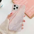 For iPhone 14 Plus Marble Frosted TPU Phone Case(Grey) - 1