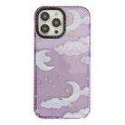 For iPhone 12 Pro Marshmallow Cloud Pattern Phone Case(Purple) - 1