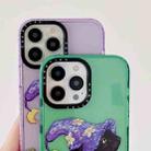 For iPhone 12 Pro Wizard Cat Colored Drawing Pattern Phone Case(White) - 4