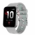 D07 1.7 inch Square Screen Smart Watch with Payment NFC Encoder(Silver) - 1