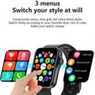 D07 1.7 inch Square Screen Smart Watch with Payment NFC Encoder(Silver) - 4