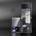 For Samsung Galaxy Z Flip3 5G Electroplating Airbag Shockproof Folding Phone Case(Black) - 1