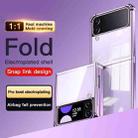 For Samsung Galaxy Z Flip3 5G Electroplating Airbag Shockproof Folding Phone Case(Black) - 2