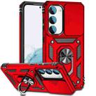 For Samsung Galaxy S23 5G Sliding Camshield Holder Phone Case(Red) - 1