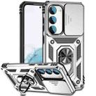 For Samsung Galaxy S23 5G Sliding Camshield Holder Phone Case(Silver) - 1
