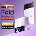 For Samsung Galaxy Z Flip3 5G Electroplating Airbag Folding Phone Case(Black) - 2