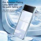 For Samsung Galaxy Z Flip3 5G Electroplating Airbag Folding Phone Case(Black) - 6