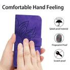 For Samsung Galaxy S9 Skin Feel Sun Flower Pattern Flip Leather Phone Case with Lanyard(Dark Purple) - 4