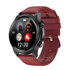 E400 1.39 inch HD Round Screen TPU Watch Strap Smart Watch Supports ECG Monitoring/Non-invasive Blood Sugar(Red) - 1