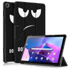 For Lenovo Tab M10 10.1 3rd Gen 3-folding Magnetic Buckle Coloured Drawing Leather Smart Tablet Case(Big Eyes) - 1