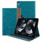 For iPad 10th Gen 10.9 2022 Splicing Series Tablet PC Leather Case(Dark Green) - 1