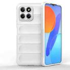 For Honor 8X 5G Magic Shield TPU + Flannel Phone Case(White) - 1