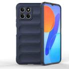 For Honor 8X 5G Magic Shield TPU + Flannel Phone Case(Dark Blue) - 1