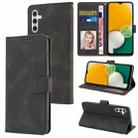 For Samsung Galaxy A14 5G Fantasy Classic Skin-feel Calfskin Texture PU Phone Case(Black) - 1